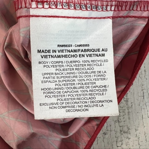 Nike Men’s Ru City Scape Packable Jacket Windbreaker Red Black Size Large - Picture 8 of 9